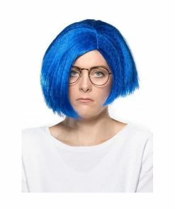 Enigma Wigs Women's Blue Sadness Short Hair Wig
