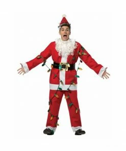 Rasta Imposta Adult National Lampoons Christmas Vacation Light Up Santa Suit