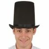 J Hat Black Felt Lincoln Stovepipe Hat