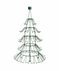 Exclusive Decor Christmas Tree Wine Rack
