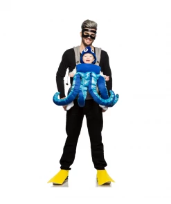 Seeing Red SCUBA Diver And Octopus Mommy & Me Costume