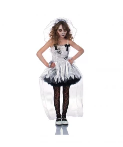 Seeing Red Girl's Zombie Wedding Costume Child 4-6 Year Old