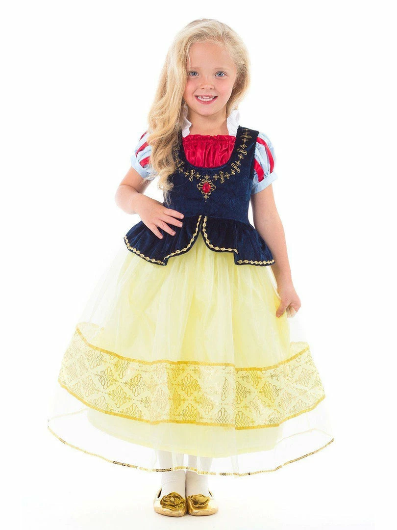 Little Adventures Children's Deluxe Snow White Dress Up Costume For Girls 3 Little Adventures Children's Deluxe Snow White Dress Up Costume For Girls
