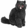Fitco Sitting Black Scary Cat Halloween Prop Decor