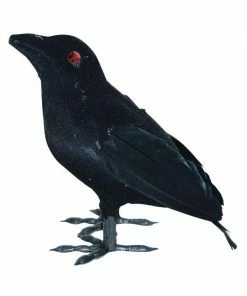 Exclusive Decor Small Flocked Crow