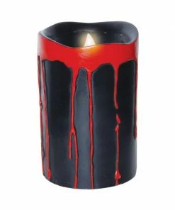 Sunstar Decor 2 Piece Black Blood Dripping Candles