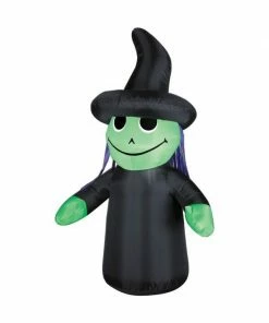 Sunstar Inflatable 4' Outdoor Witch Yard Decoration
